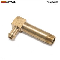 EPMAN -45mm Brass Boost Hose Barb to Male Thread Elbow Fitting For Garrett T2 T3 Turbo 1/8"Male NPT 90 Degree EP-CGQ196